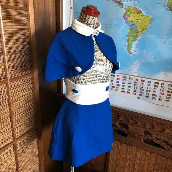 Vintage Cosplay Anime Super TRIPPY mod mini dress - Picture 5 of 8